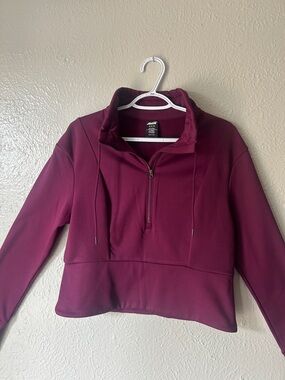 Avia Women's Maroon Half-Zip Pullover